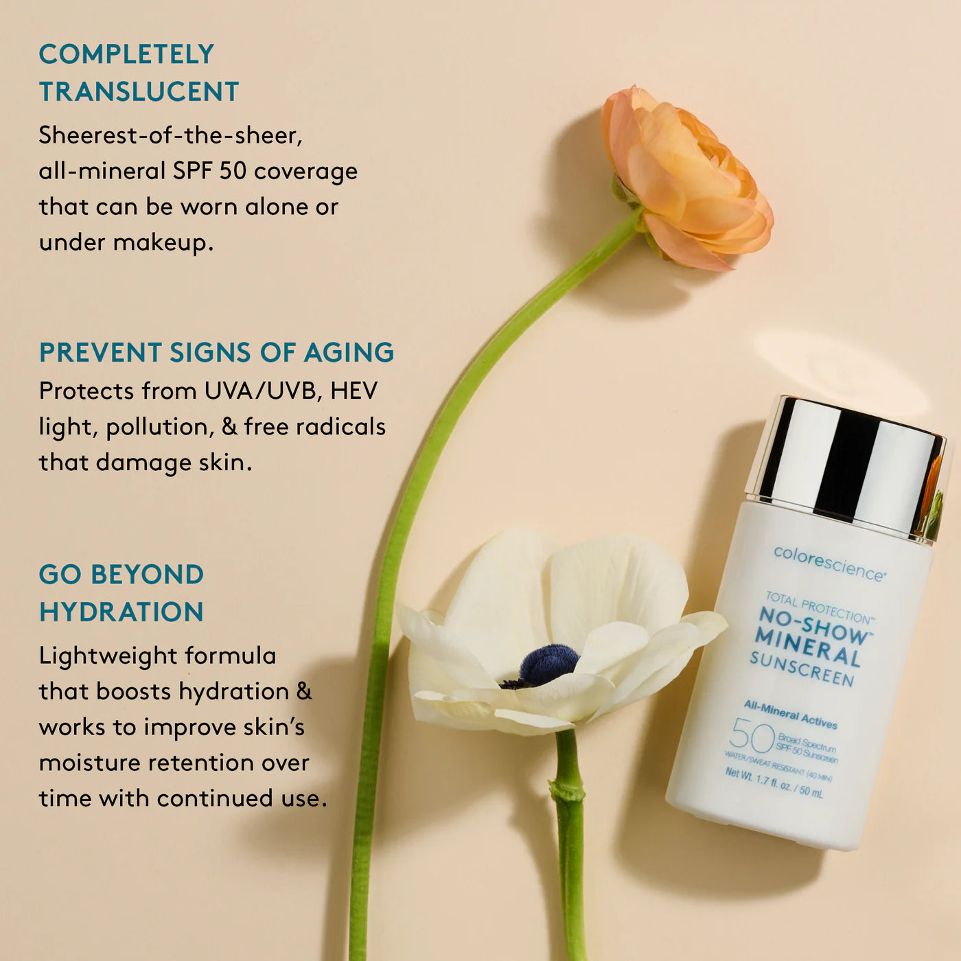Total Protection No Show Mineral SPF 50